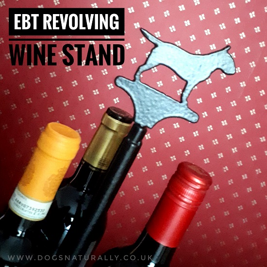 English Bull Terrier Revolving Wine Stand